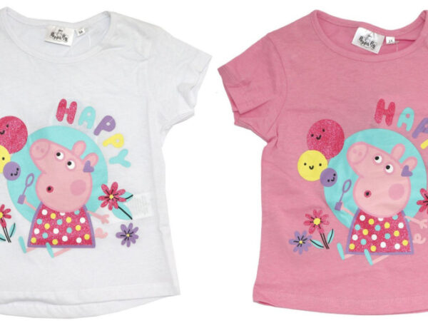 Παιδικό κοντομάνικο μπλουζάκι Peppa Pig, 3-6 ετών