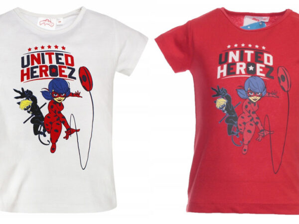 Παιδικό κοντό μπλουζάκι Miraculous Ladybug, 4-8 ετών