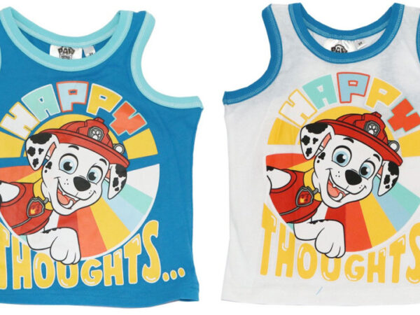 Παιδικό αμάνικο μπλουζάκι Paw Patrol, 3-6 ετών