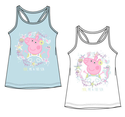 Παιδικό κοντό μπλουζάκι Peppa Pig Sea, 3-6 ετών