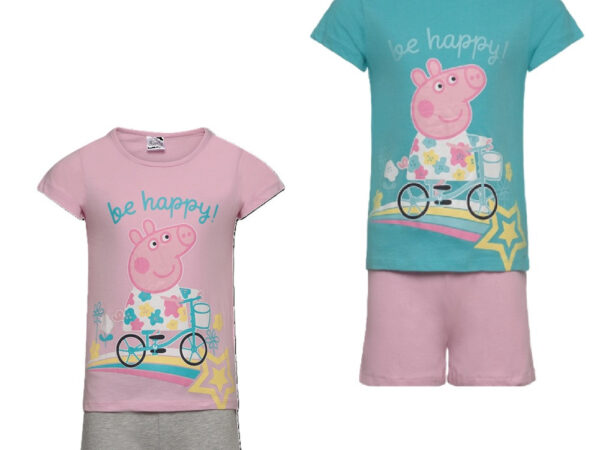 Παιδική κοντή πιτζάμα Peppa Pig Bike 3-6 ετών