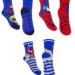 Παιδικές χοντρές αντιολισθητικές κάλτσες Miraculous Ladybug 23-34