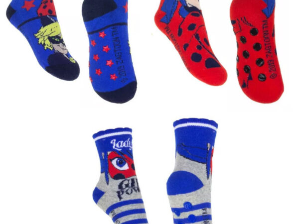 Παιδικές χοντρές αντιολισθητικές κάλτσες Miraculous Ladybug 23-34