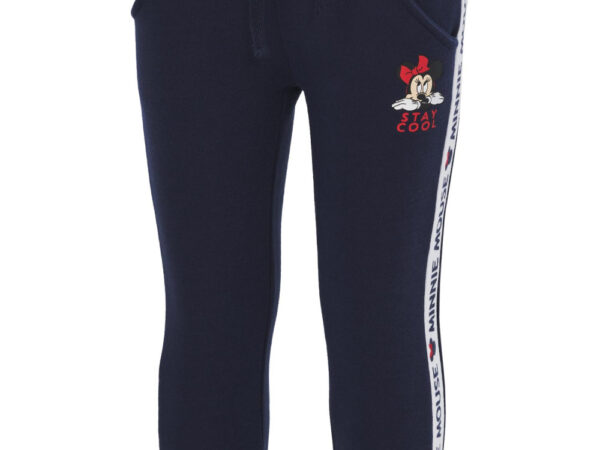 Παιδικό μακρύ παντελόνι Disney Minnie Navy, σλιπ τζόκινγκ 3-8 ετών