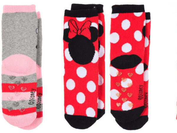 Παιδικές χοντρές αντιολισθητικές κάλτσες Disney Minnie 23-34