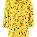 Πουλόβερ Pokémon Pika βελούδινη κουβέρτα fleece, poncho 4-10 ετών