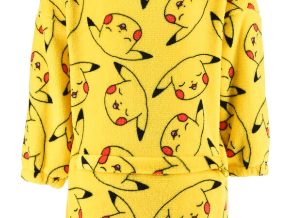 Πουλόβερ Pokémon Pika βελούδινη κουβέρτα fleece, poncho 4-10 ετών
