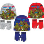 Σετ παιδικού σκούφου και γαντιών Teenage Mutant Ninja Turtles 52-54 εκ.