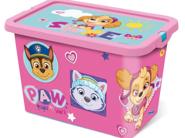 Πλαστικό κουτί αποθήκευσης Paw Patrol Girl Pinky 7 λίτρων