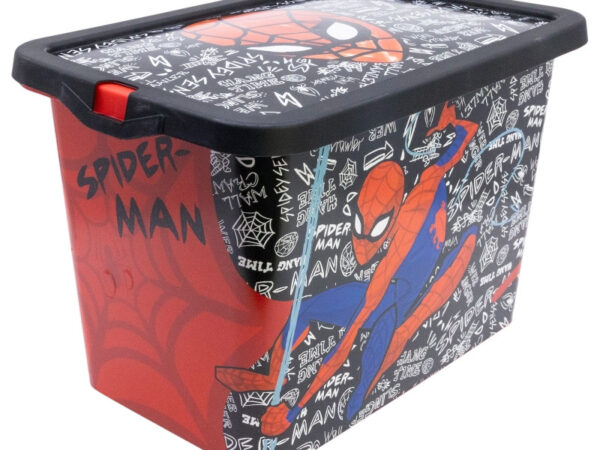 Πλαστικό κουτί αποθήκευσης Spiderman Urban Web 7 λίτρων