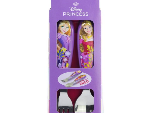 Σετ μεταλλικών μαχαιροπίρουνων ergo Disney Princess Courageous Heart - 2 τεμάχια