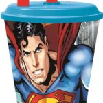 Κύπελλο Superman Savior Straw, Πλαστικό 430 ml