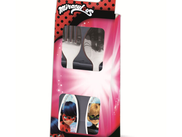Σετ μεταλλικών μαχαιροπίρουνων Miraculous Ladybug Heroes - 2 τεμάχια