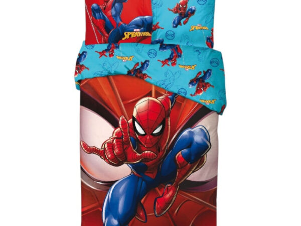 Σετ κλινοσκεπασμάτων Spiderman Red Alert 140x200cm, 65x65 cm