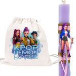 Αρωματική Πασχαλινή Λαμπάδα Rumi K-POP Demon Hunters με σακίδιο πλάτης