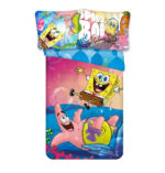 Σετ Παιδικής Κούνιας SpongeBob Splash 100x135 cm – 100% Βαμβάκι