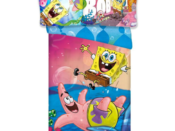 Σετ Παιδικής Κούνιας SpongeBob Splash 100x135 cm – 100% Βαμβάκι