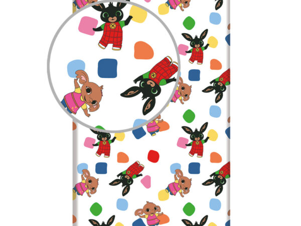 Σεντόνι με Λάστιχο Bing Playing Together 90x200 cm – 100% Βαμβάκι