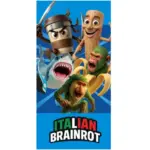 Πετσέτα Παραλίας Italian Brainrot