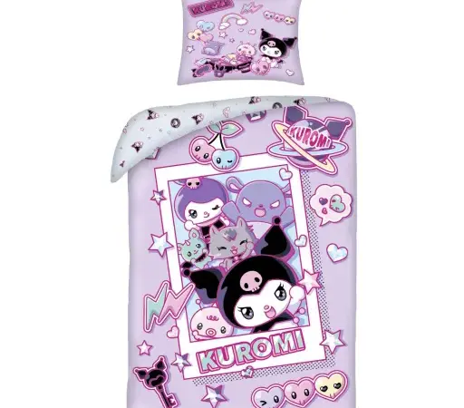 Σετ Παπλωματοθήκης Hello Kitty Kuromi Chaos 140x200
