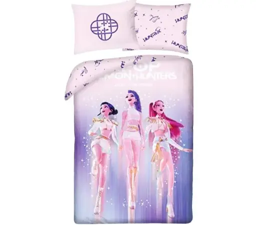 Σετ Παπλωματοθήκης K-Pop Demon Hunters Bright 140x200