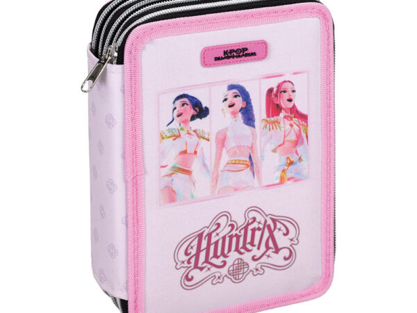 Γεμάτη Κασετίνα K-Pop Demon Hunters Pink Τριπλή