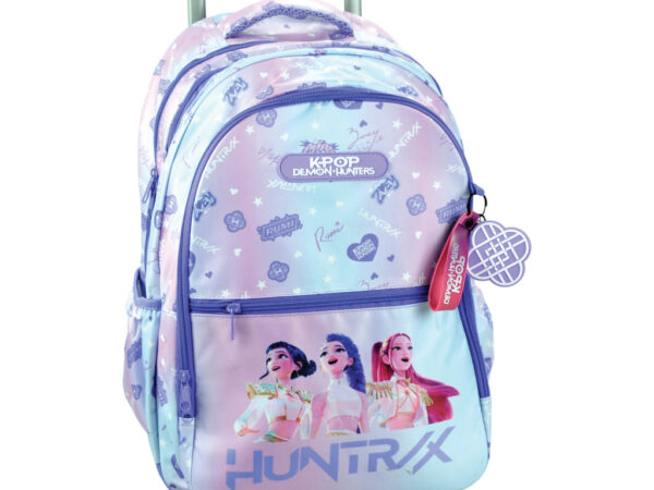 Σχολική Τσάντα Τρόλεϊ K-Pop Demon Hunters Purple 46 cm