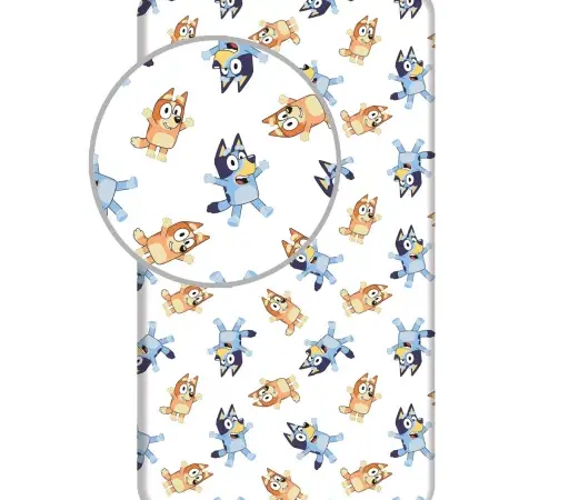 Σεντόνι με Λάστιχο Bluey Bingo 90x200 cm