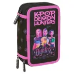Γεμάτη Τριπλή Κασετίνα K-Pop Demon Hunters Negra