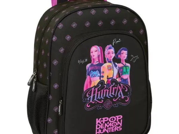 Σχολική Τσάντα Πλάτης K-Pop Demon Hunters Negra 38 cm