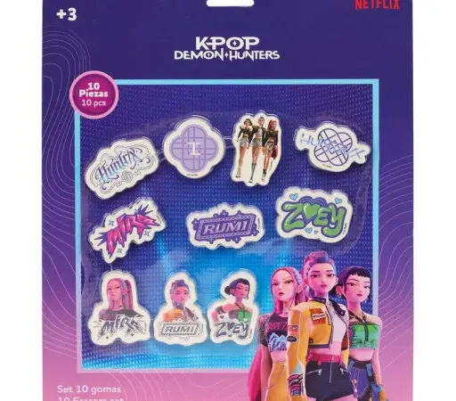 Σετ Γόμες K-Pop Demon Hunters Hunter X 10 Τεμαχίων