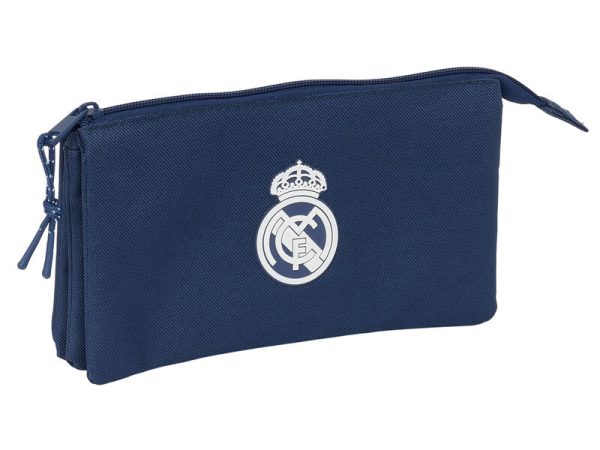 Real Madrid navy blue triple pencil case
