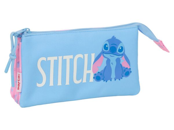 Disney Stitch Bright triple pencil case