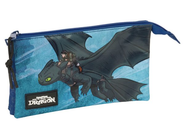 How to Train Your Dragon triple pencil case