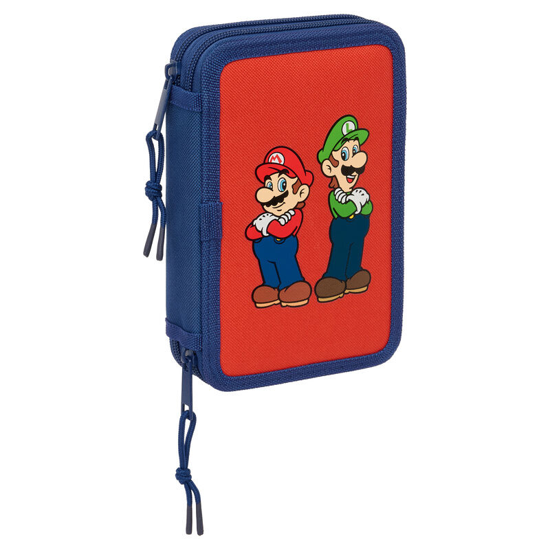 Super Mario Bros Mamma Mia double pencil case 29pcs Super Mario Bros Mamma Mia double pencil case 29pcs - Image 1