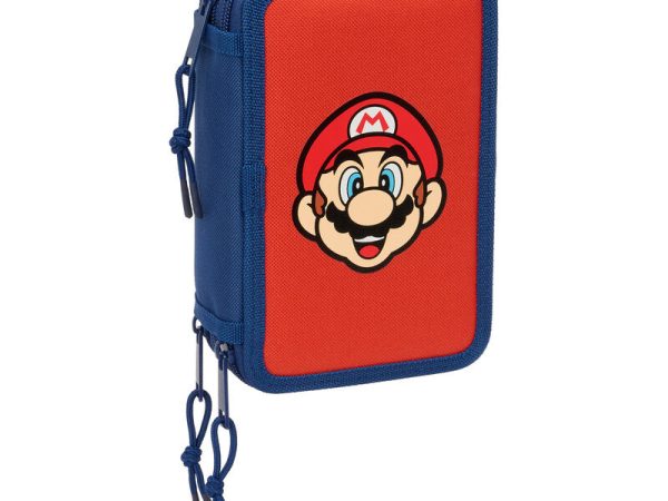Super Mario Bros Mamma Mia triple pencil case 37pcs