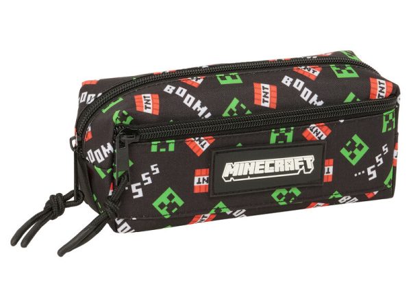 Minecraft triple pencil case