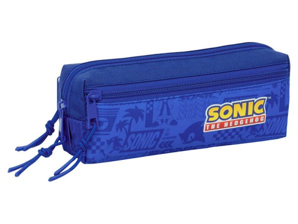 Sonic the Hedgehog triple pencil case