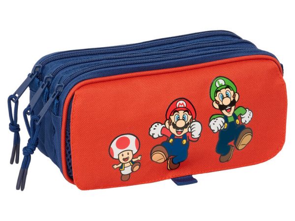 Super Mario Bros Mamma Mia triple pencil case