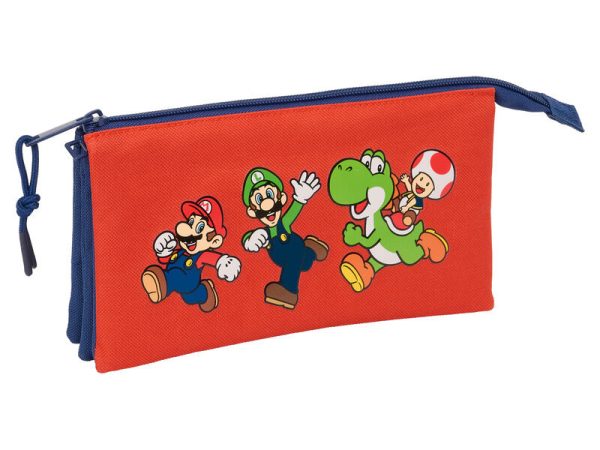 Super Mario Bros Mamma Mia triple pencil case