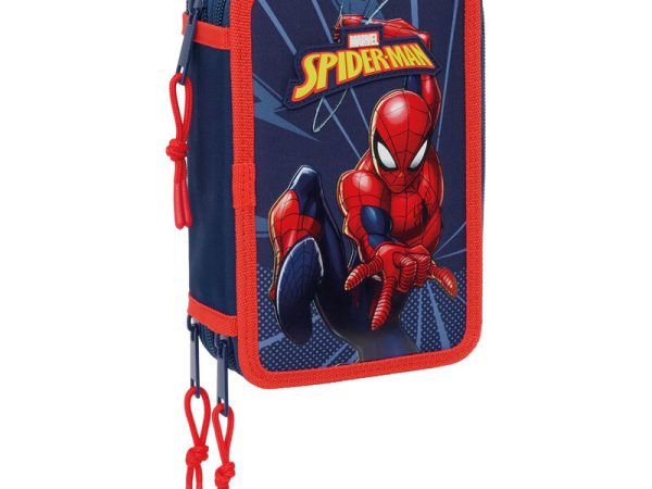 Marvel Spiderman triple pencil case 37pcs