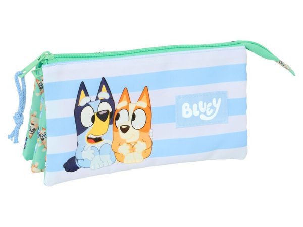 Bluey Sisters triple pencil case