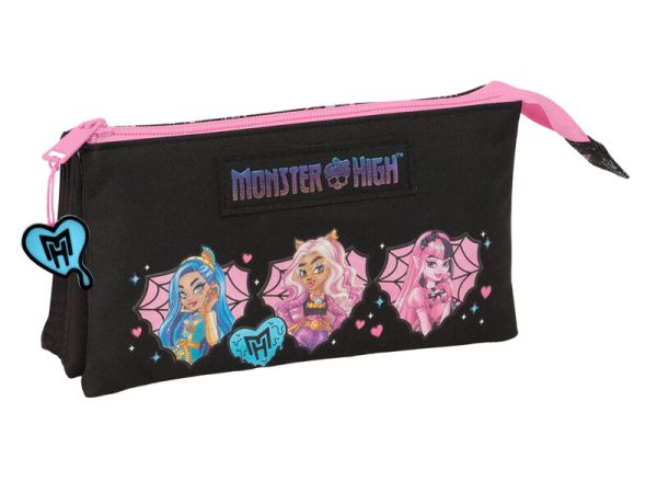 Monster High triple pencil case