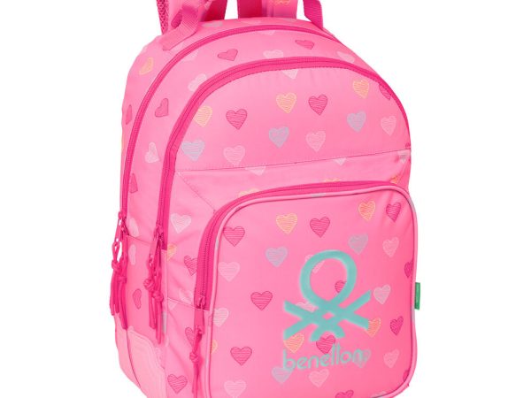 Benetton Heart adaptable backpack 42cm