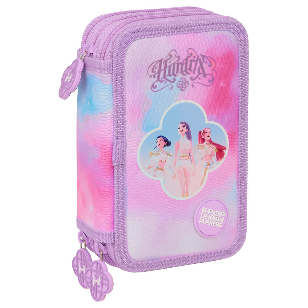 Demon Hunters Kpop Artist triple pencil case 37pcs Demon Hunters Kpop Artist triple pencil case 37pcs - Image 1
