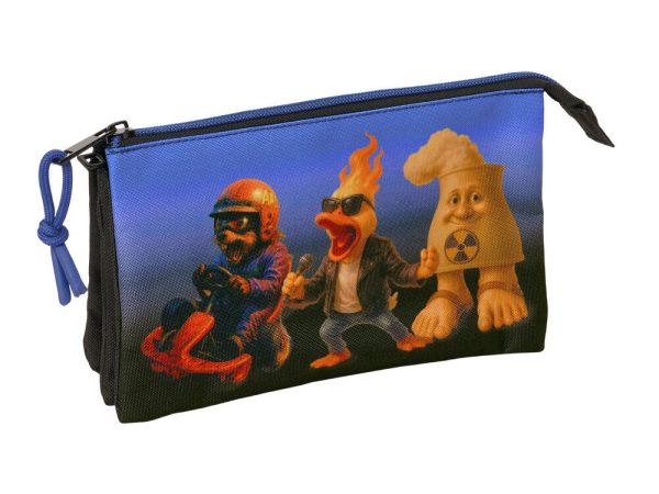 Brainrot triple pencil case