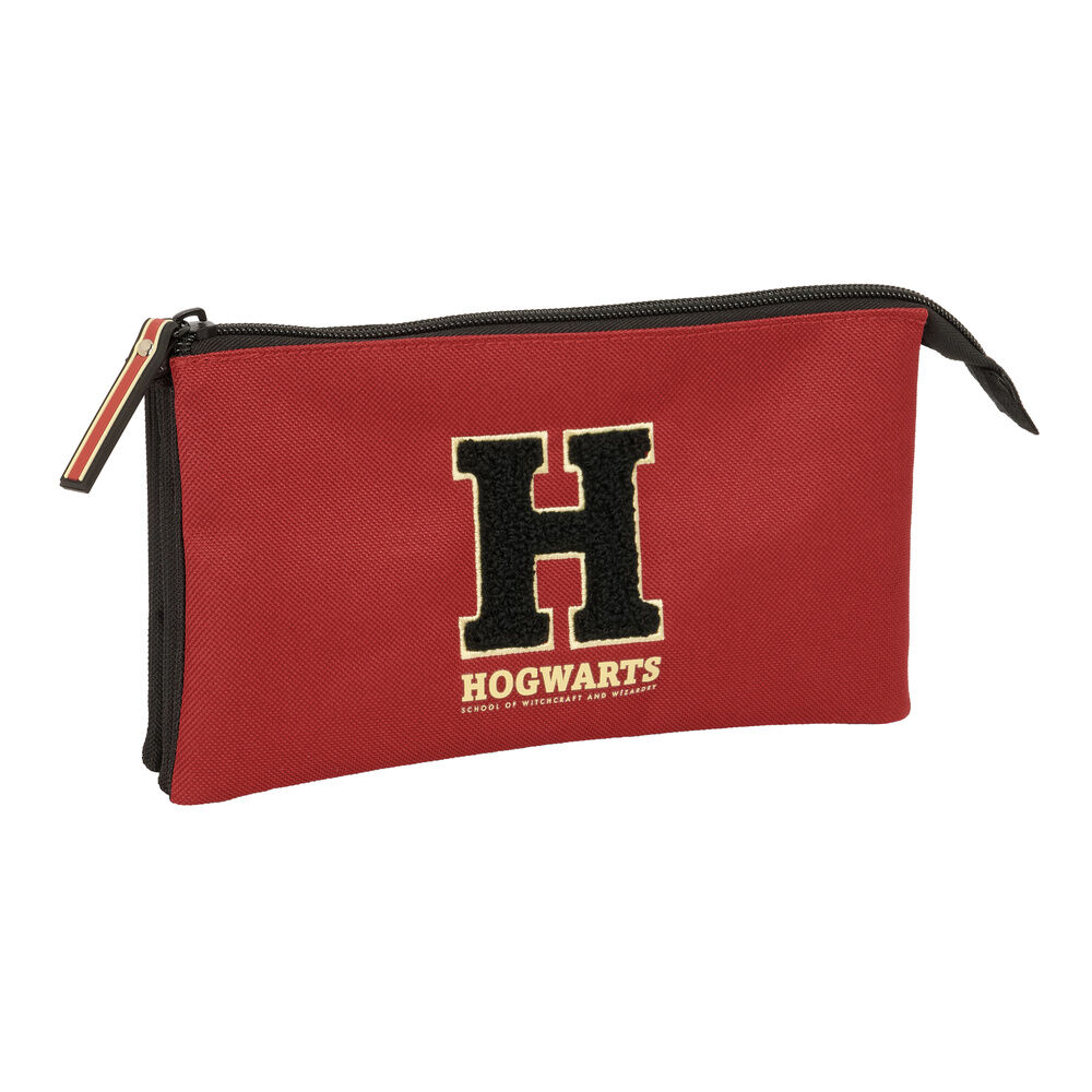 Harry Potter Hogwarts triple pencil case Harry Potter Hogwarts triple pencil case - Image 1