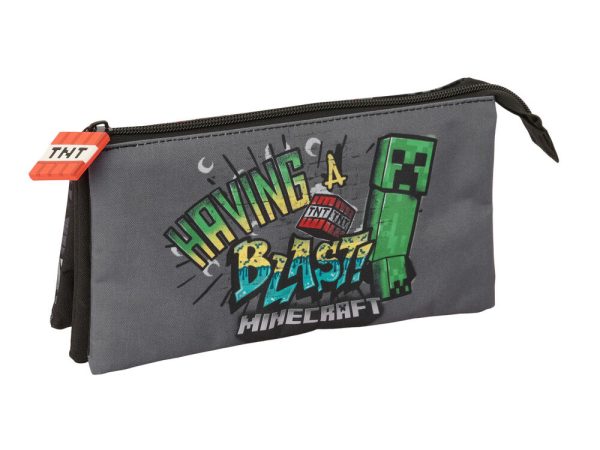 Minecraft Graffiti triple pencil case