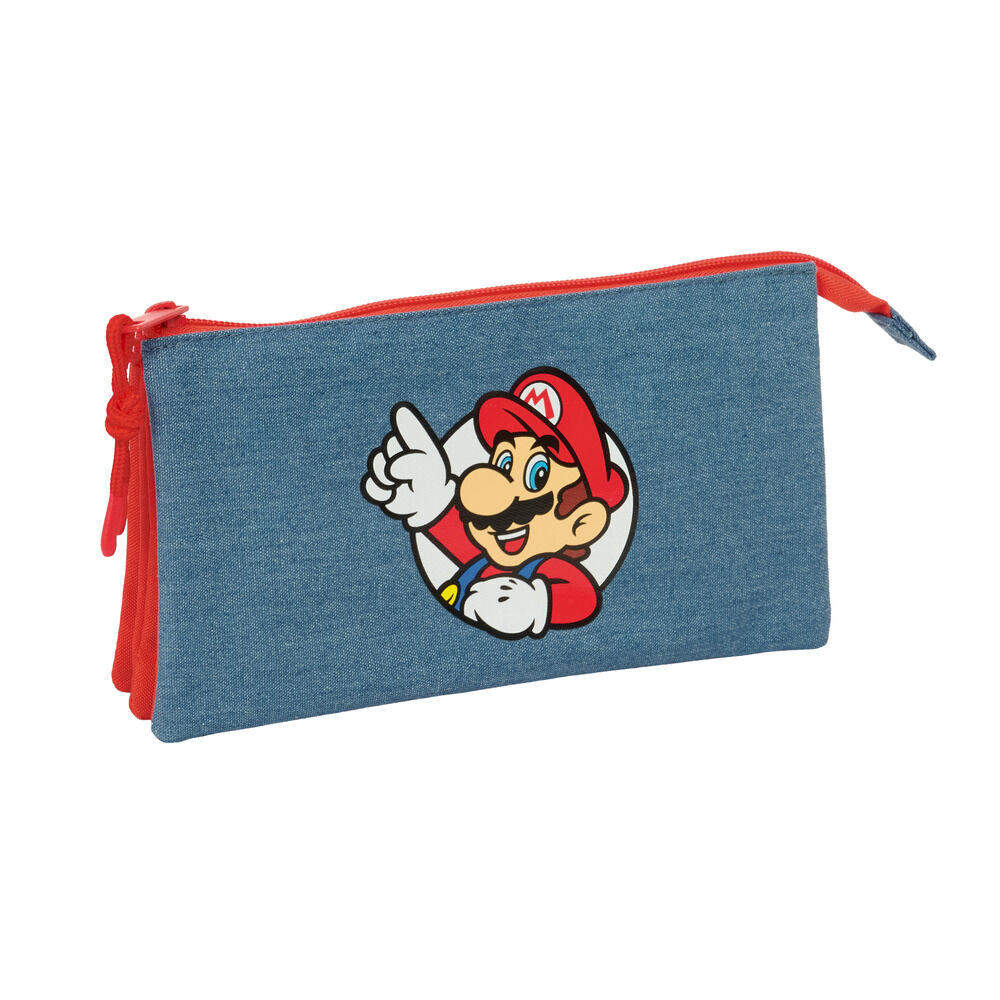 Super Mario triple pencil case Super Mario triple pencil case - Image 1