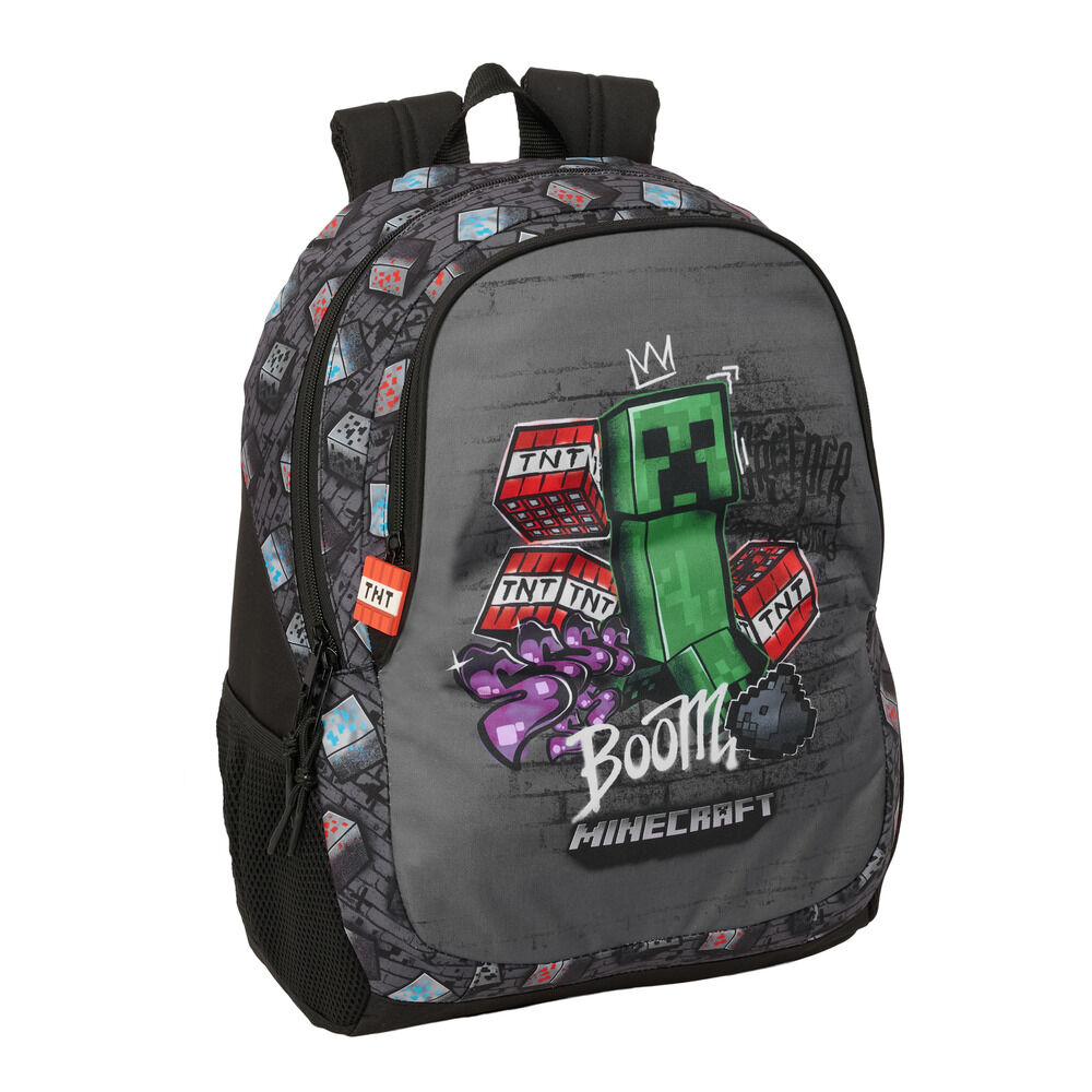 Minecraft Graffiti adaptable backpack 44cm Minecraft Graffiti adaptable backpack 44cm - Image 1